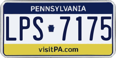 PA license plate LPS7175