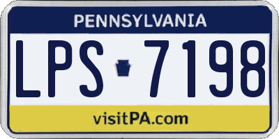 PA license plate LPS7198
