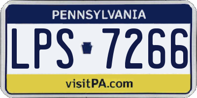 PA license plate LPS7266
