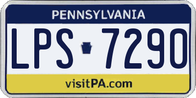 PA license plate LPS7290