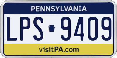 PA license plate LPS9409
