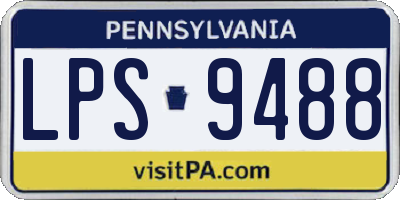 PA license plate LPS9488