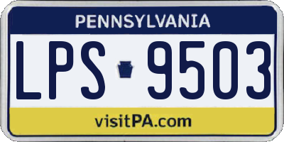 PA license plate LPS9503