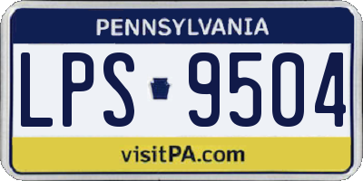 PA license plate LPS9504
