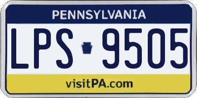 PA license plate LPS9505