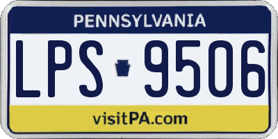 PA license plate LPS9506