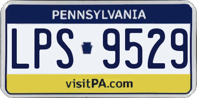 PA license plate LPS9529