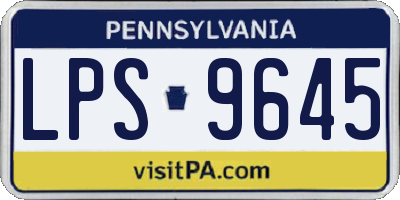 PA license plate LPS9645