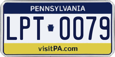 PA license plate LPT0079