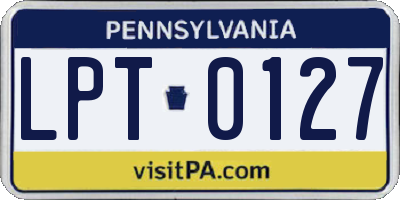 PA license plate LPT0127