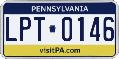 PA license plate LPT0146