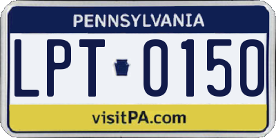 PA license plate LPT0150