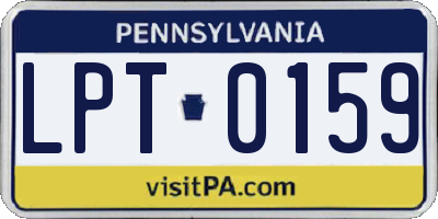 PA license plate LPT0159