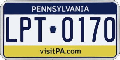 PA license plate LPT0170