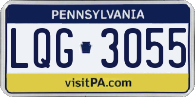 PA license plate LQG3055