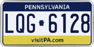 PA license plate LQG6128