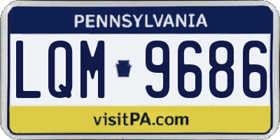 PA license plate LQM9686