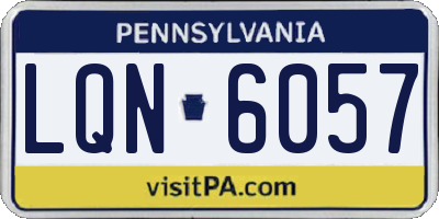PA license plate LQN6057