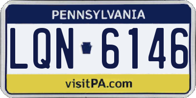 PA license plate LQN6146