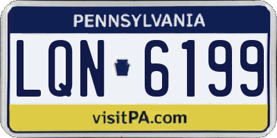 PA license plate LQN6199