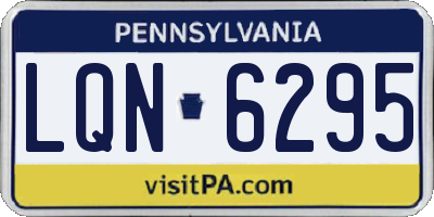 PA license plate LQN6295