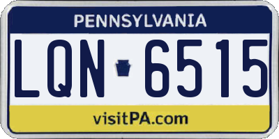 PA license plate LQN6515