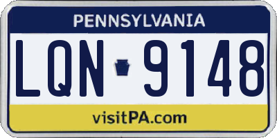 PA license plate LQN9148