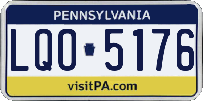 PA license plate LQO5176