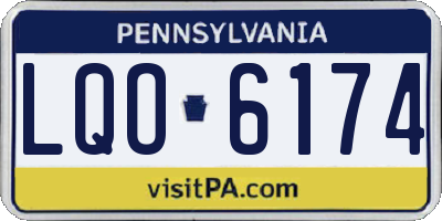 PA license plate LQO6174
