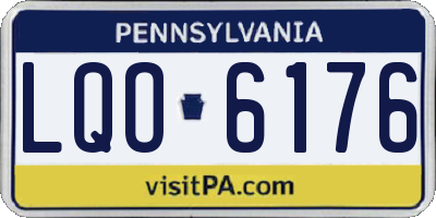 PA license plate LQO6176