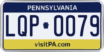 PA license plate LQP0079
