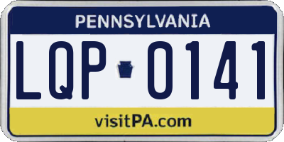 PA license plate LQP0141