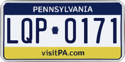 PA license plate LQP0171