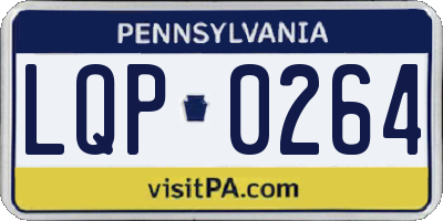 PA license plate LQP0264