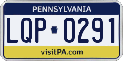 PA license plate LQP0291