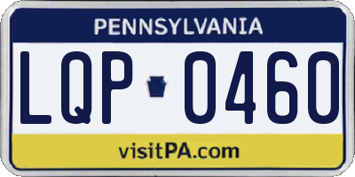 PA license plate LQP0460