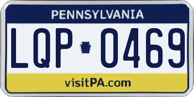 PA license plate LQP0469
