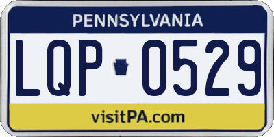 PA license plate LQP0529