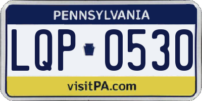 PA license plate LQP0530