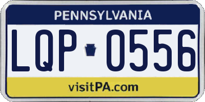 PA license plate LQP0556