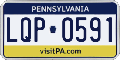 PA license plate LQP0591