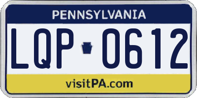 PA license plate LQP0612