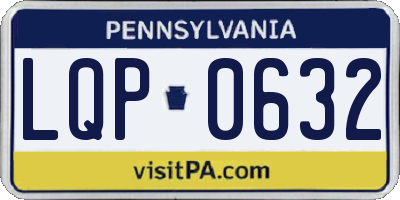 PA license plate LQP0632