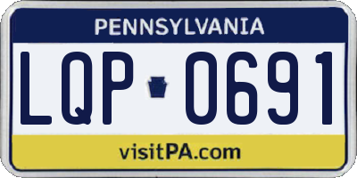 PA license plate LQP0691