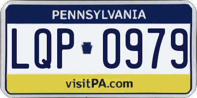 PA license plate LQP0979