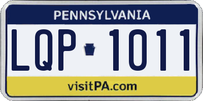 PA license plate LQP1011