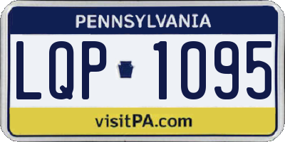 PA license plate LQP1095