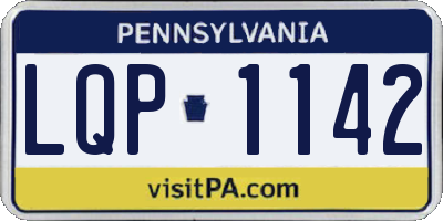PA license plate LQP1142