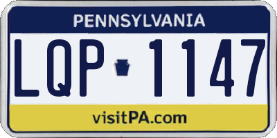 PA license plate LQP1147