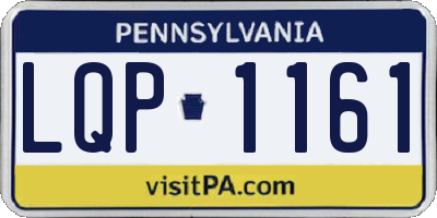 PA license plate LQP1161